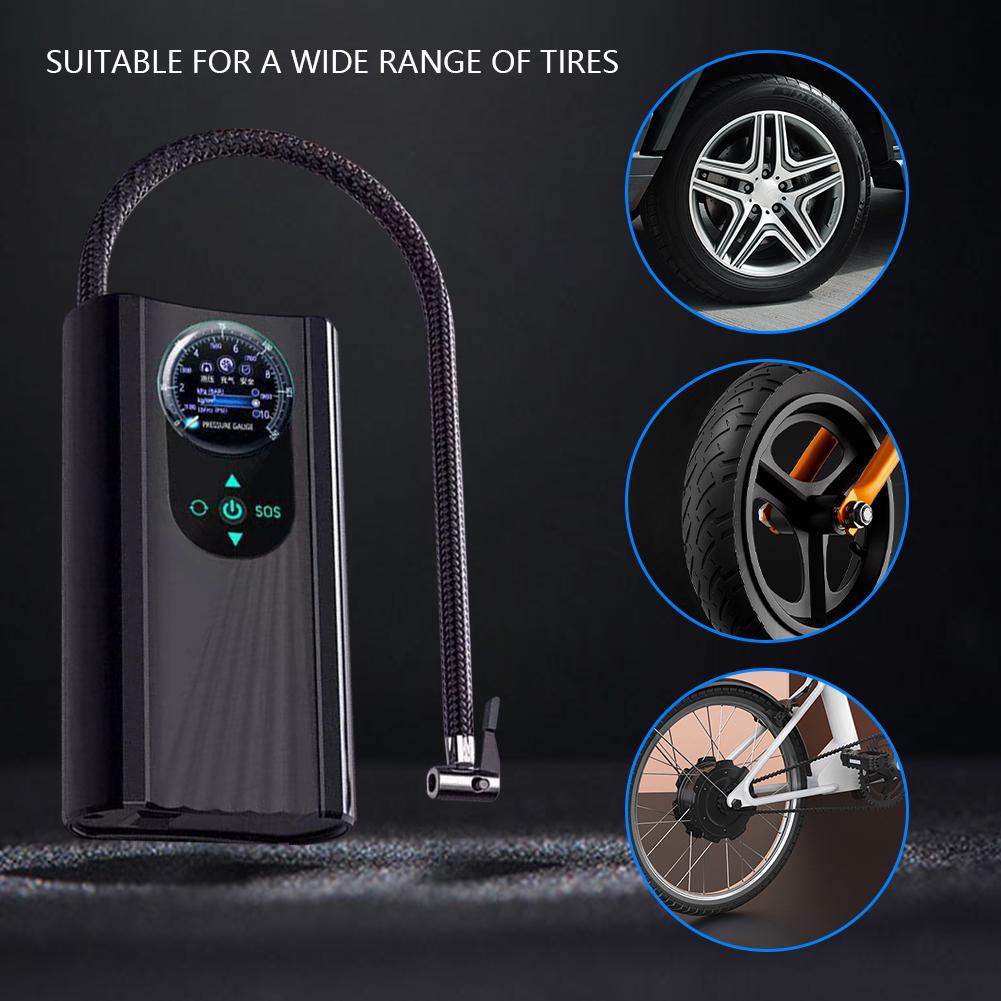 Car Air Compressor 120W 12V Air Pump Portable Tyre Inflator Electric Motorcycle Pump For Car Motorcycles Bicycles Inflatable