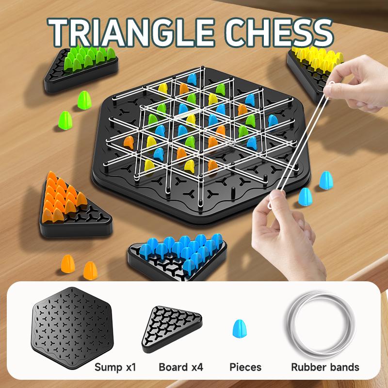 Цепочка Triggle шахматная игра Triggle Rubber Band Game игрушка для детей интерактивная настольная игра Battle Set для семейного праздника подарок