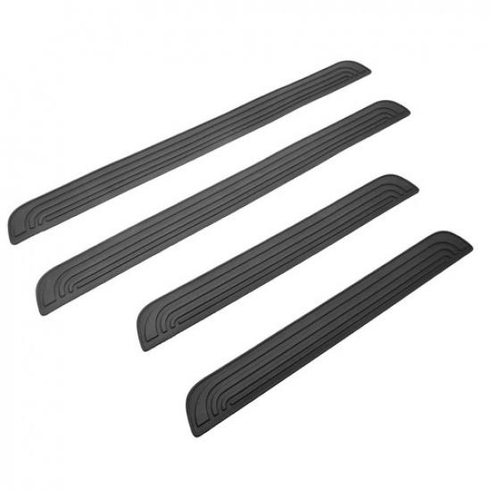 Car Interior Accessories Rubber Door Sill Scuff Plate Cover Panel Step Protector