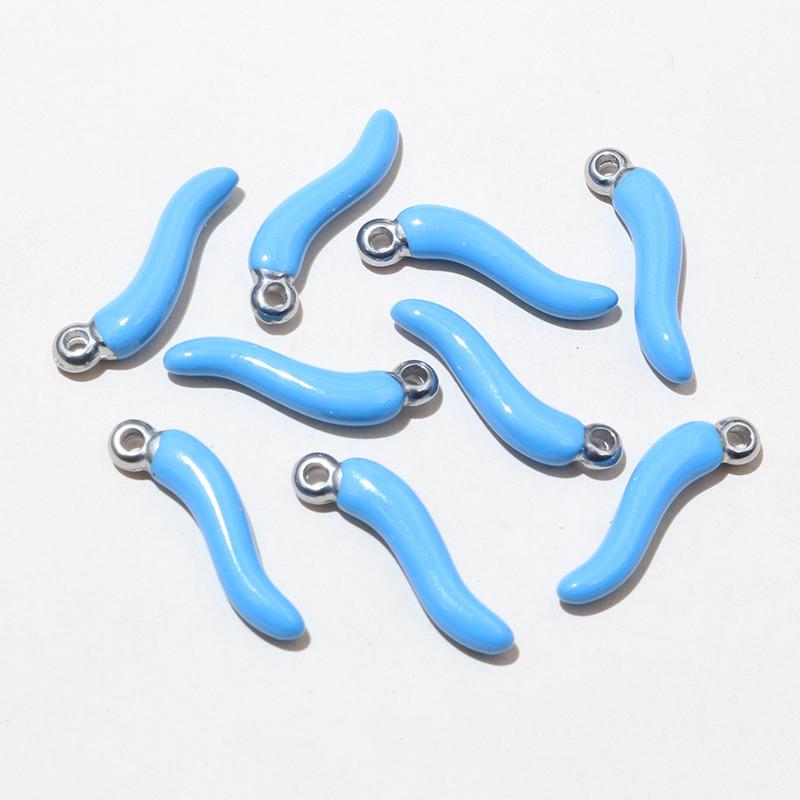 10pcs Enamel Chili Pepper Pendant Charms Stainless Steel  DIY Jewelry Making Accessories for Earrings Necklace Bracelet
