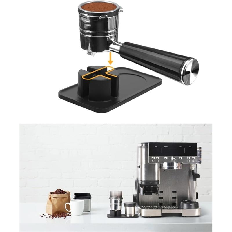 Silicone Coffee Tamper Mat Espresso Tamping Mat Coffee Machine Mold Protective Pad for ES601 Coffee Accessories