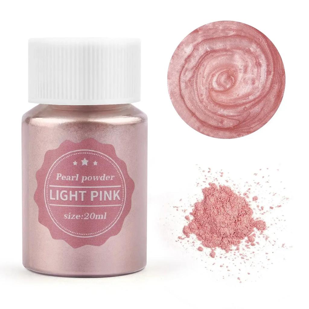 24-Color Natural Mica Powder Set – 10g/Bottle Pigment for Epoxy Resin, Soap, Candle Making, Dye & Nail Art