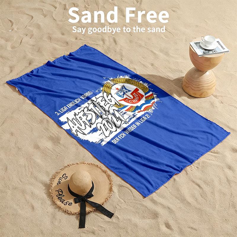 FC Hansa Rostock Strandtücher dienen auch als Badetücher Sommer-Essential ein Muss für draußen den Strand und den Pool