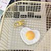 Heart-shaped Fried Egg Keychain