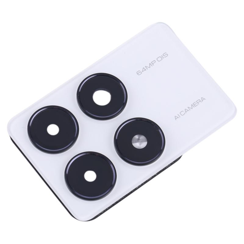 

Для Xiaomi Redmi K70E 5G Захисна кришка тримача лінзи задньої камери зі скляною частиною (без логотипу) White