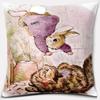 Cute Cartoon Rabbit Printing Series Pattern Pillowcase Square Pillowcase Home Office Decoration Pillowcase
