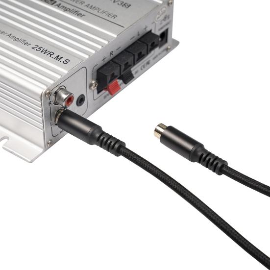 AV Extension Cable Stable Lossless Transmission High Fidelity Plug Play RCA Male to