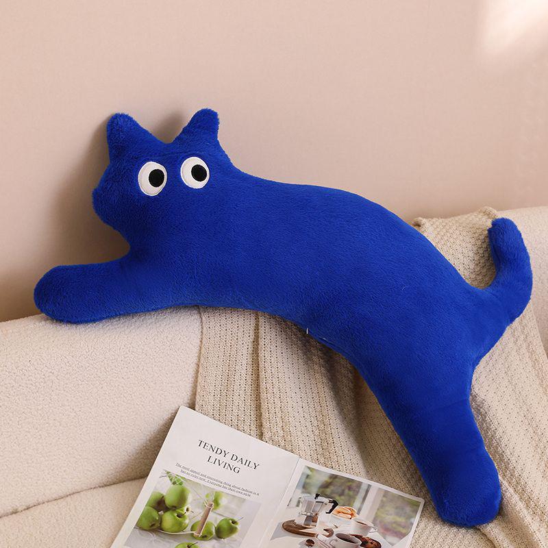 Cat Plush Sleeping Pillow - Long Strip Dopamine Cushion & Doll Gift