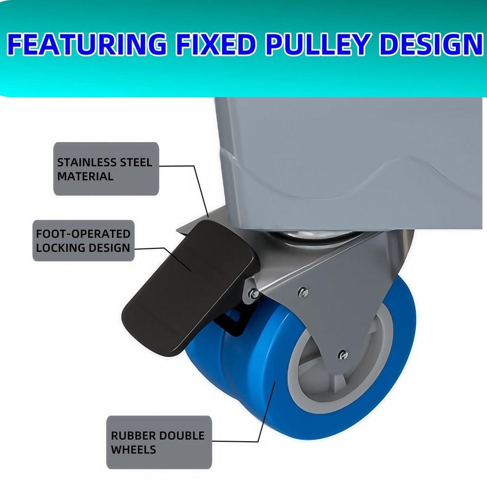 4 Locking Wheels Washer Stand with 4 Strong Feet Strong Feet Supports Mini Fridge Holder Universal