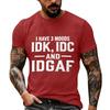 Unisex Funny Casual Neck Short Sleeve T-Shirt