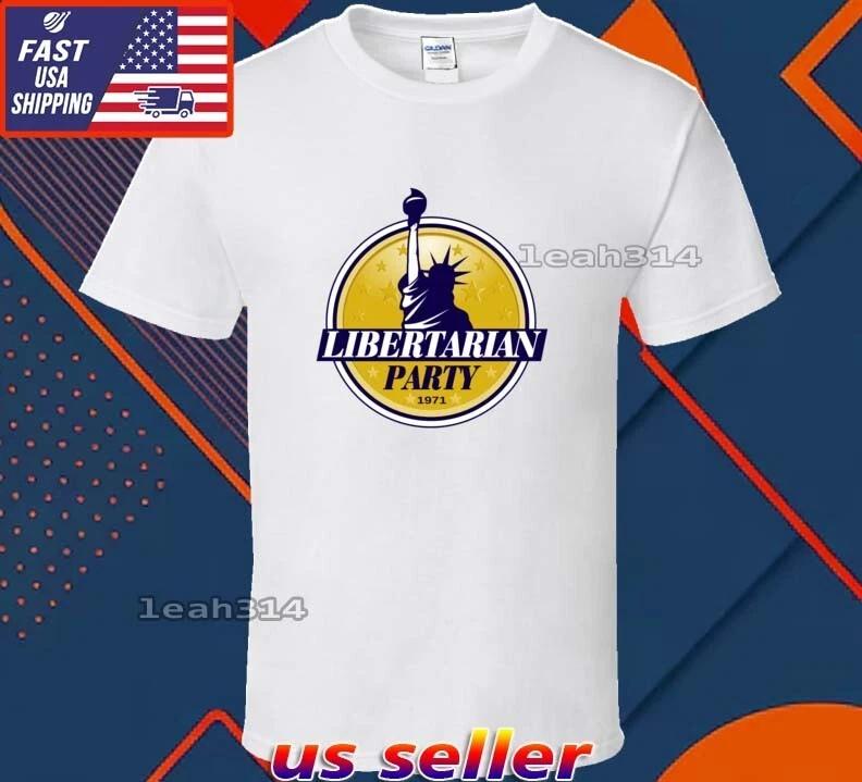 New Shirt Libertarian Party Usa Logo T-Shirt Funny American Unisex Size S-5XL