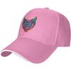 Fierce Bat Head Graphic Baseball Cap Polyester Adjustable Trucker Hat for Unisex Women Casual
