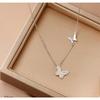 New Arrivals 925 Silver Butterfly Necklaces Pendant Pure Silver Jewelry for Women