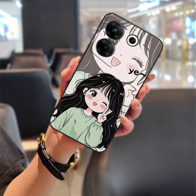 Waterproof TPU Phone Case For Tecno Camon20 Pro 5G/CK8n Durable Back Cover Anti-dust Phone Pouch Couple Dirt-resistant