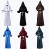 Halloween Medieval Monk Wizard Cloak with Hood