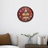 Wall Clock Chinese Year Decor 12inch Decorative Art Hanging for Home Cafe Shop Room