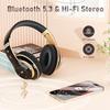 Bluetooth Headphones Over Ear, 6S Wireless Headphones Wired with 6 EQ Modes, 40 Hours Playtime Foldable HiFi Stereo Headset with Microphone, FM/TF