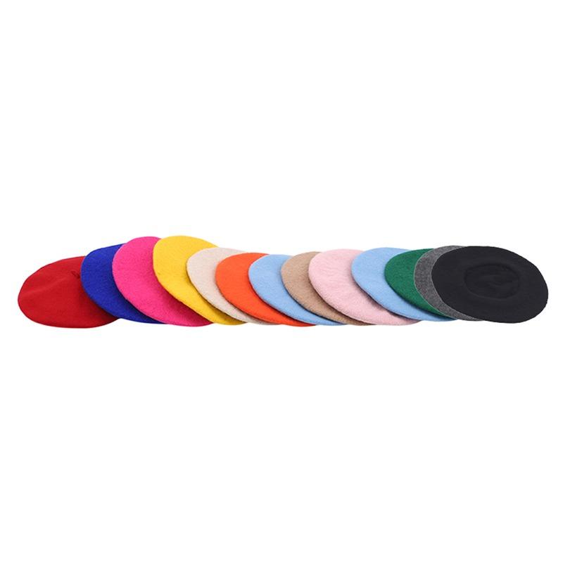 Winter Outdoor Kids Baby Warm Wool Hats Beret Artist Beanie Hat Fashion Ski Cap