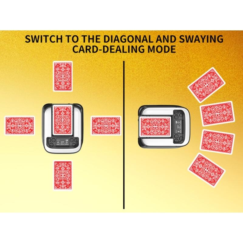 Rechargeable Card Dealer Playing Cards Shuffling Dealing Tool Automatic Card Shuffles Dealer Machine Party Poker Device