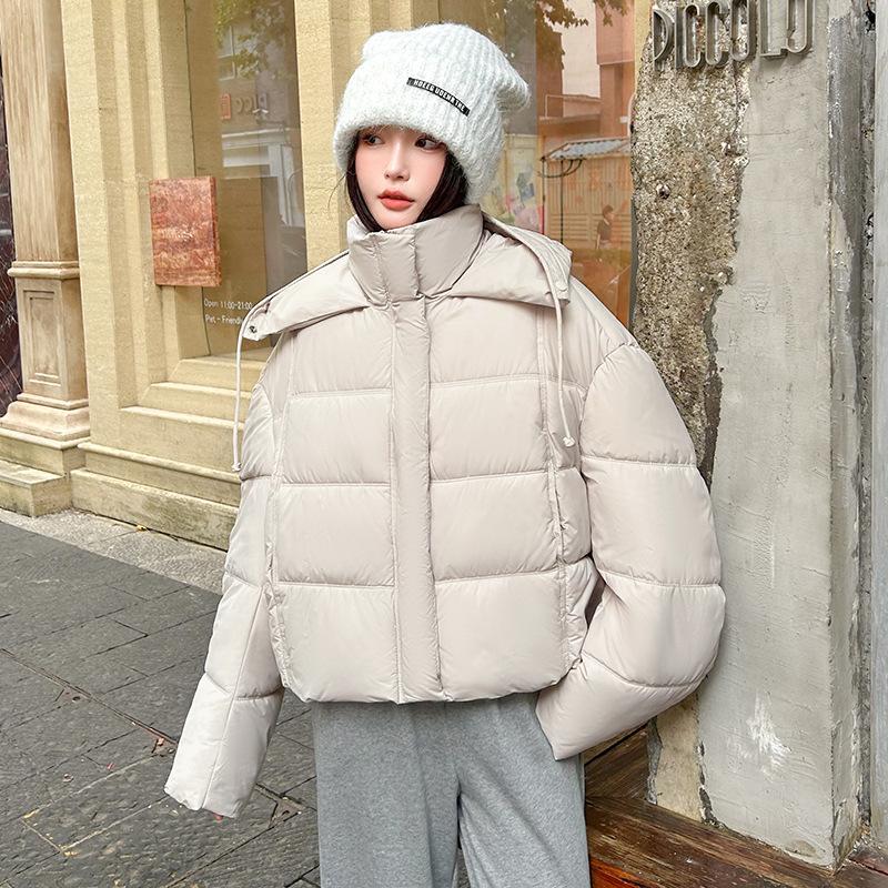 New bread clothes women's short winter new hooded thickened loose bread clothes cotton jacket