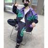 Boys' Autumn Suits, Big Children's Sportswear, Children's Fashion, Autumn Contrast Color Hooded Jackets