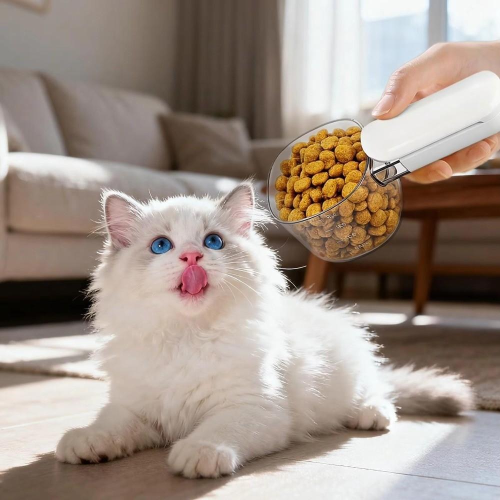 Sealing Clip Measuring Spoon Multi-Functional Food Scoop Multi Use Pet Food Scoop Kitchen