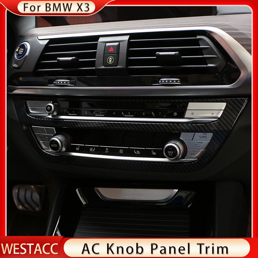 Auto Zentrale Steuerung Klimaanlage AC Taste Panel Abdeckung Trim für BMW X3 G01 2018 - X4 G02 2018 - 