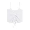 FINETOO Trendy Drawstring Camisoles Women Candy Color Sleeveless Tops Comfortable Tanks Ladies Soft Top Streetwear Camisole 2022