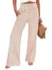 2026 European & American Women's Striped High-Waist Loose Fit Straight-Leg Trousers