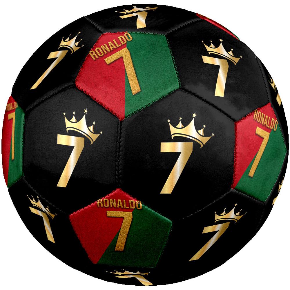 Ronaldo's Royal Number Seven Size 5 Soccer Ball Machine Sewn Indoor/Outdoor Universal Football Perfect Commemorative Gift for Soccer Lovers