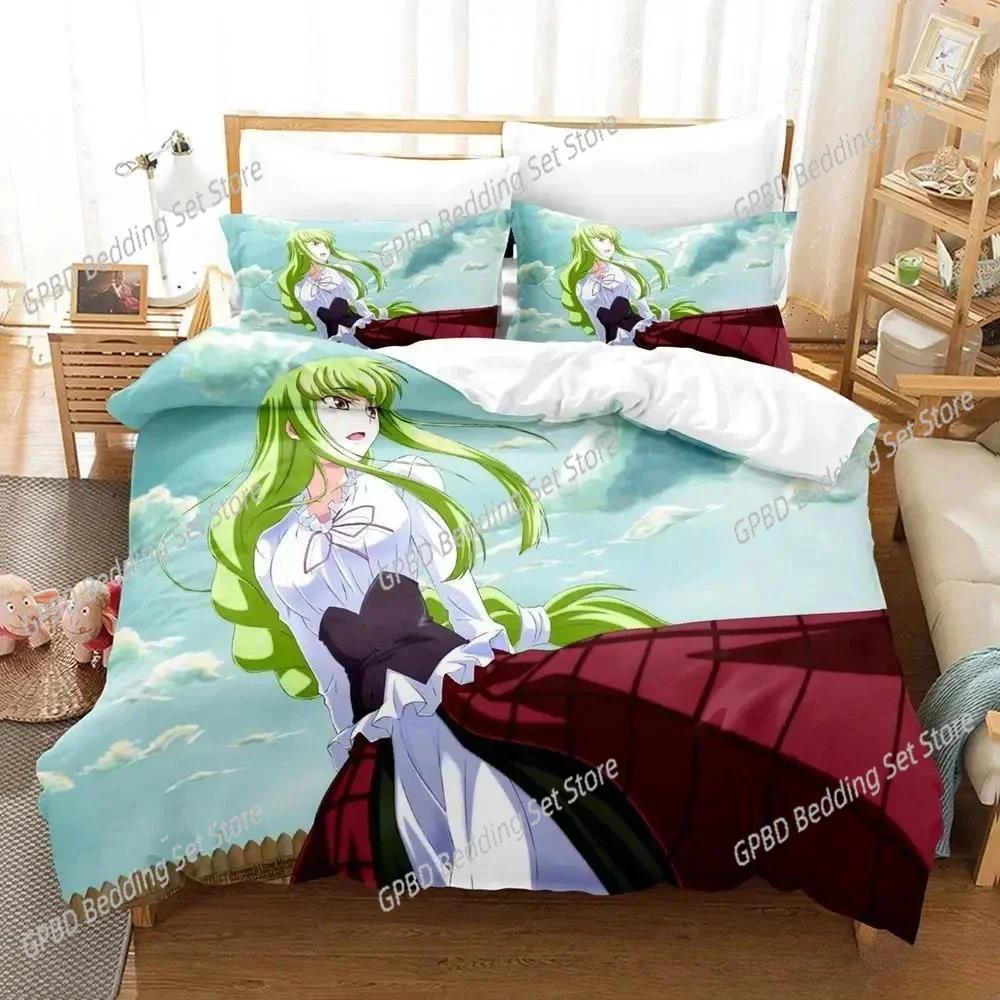 Anime CODE GEASS 3D NEW Duvet Cover Pillowcase Bedding Set Adult Boy Girl Bedroom Decoration Children Single Double Large
