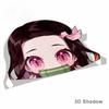 Cartoon Car Sticker for Nezuko Kamado Demon Slayer Peeker Big Head Anime Vinyl Rear Windshield Trunk Stickers,13cm*13cm