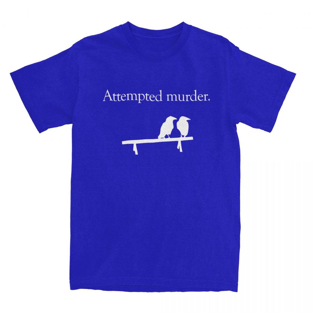 Men Women Attempted Murder Shirt Accessories 100% Cotton Tops T-shirt Vintage Tees Summer