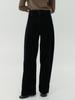RRACE Velvet Curved Pants_Navy