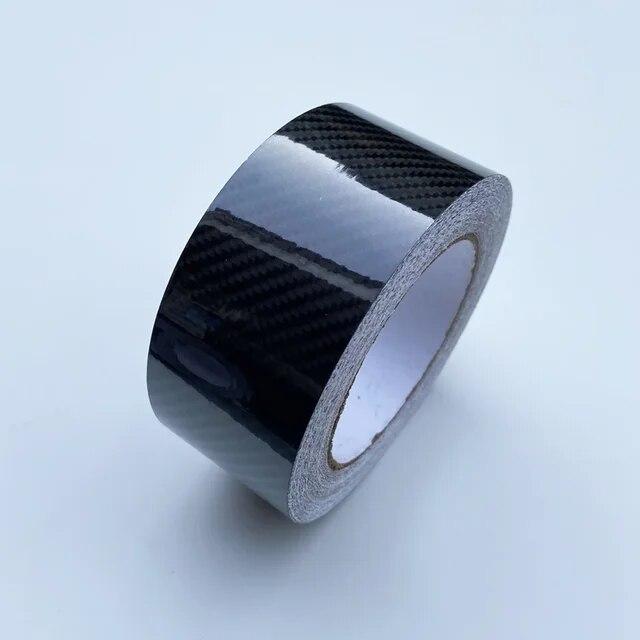 3/5/7/10CM Carbon Fiber Vinyl Film Glossy Black Matte Car Wrap Film Wrapping Foil For Car Interior Stickers Pillar