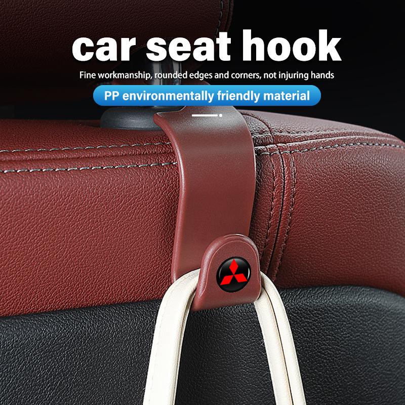 cxdjmy1 For Mitsubishi Car Seat Headrest Hook Organizer Hanger Interior Accessories Outlander Lancer L200 ASX Pajero Grandis Eclipse