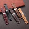 Vintage Oil Wax Leather Watch Strap 20mm 22mm Universal Cowhide Watchband Accessories Pin Buckle Men Women Waterproof Bracelet