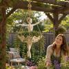 Hars Sprookjes Bloempot Elegante Ballerina Figuur Meisje Hangende Plantenmand Binnen Decoratie