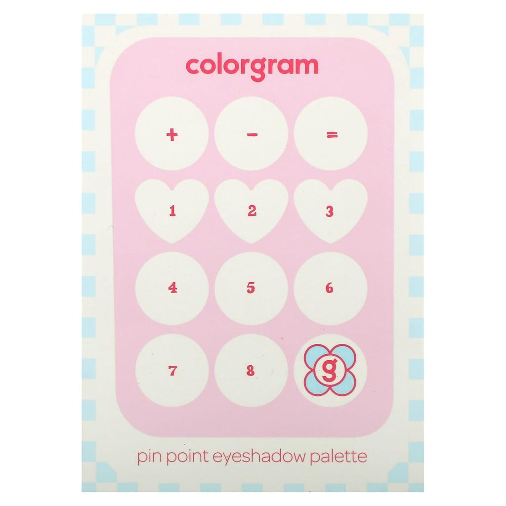 Pin Point Eyeshadow Palette, 02 Pink + Mauve = Love, 9.9G(0.34Oz)