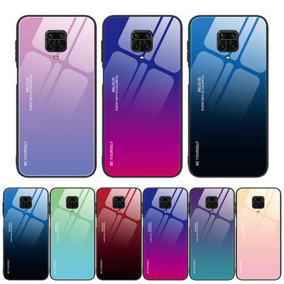 Gradient Tempered Glass Case for Xiaomi Redmi Note 9 8 7 Pro 9Pro Max 9S 8T Pro 5G Case Back Phone Cover