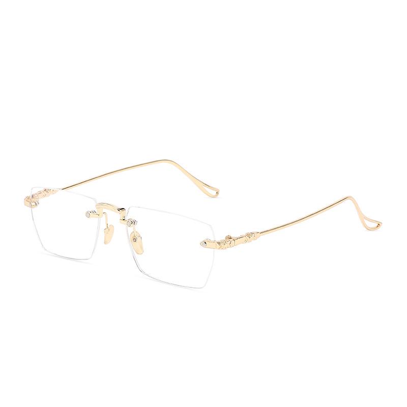 Ultralight Frameless Photochromic Anti-Blue Light Glasses, Trendy Prescription-Ready for Men & Women, Xiaohongshu Style