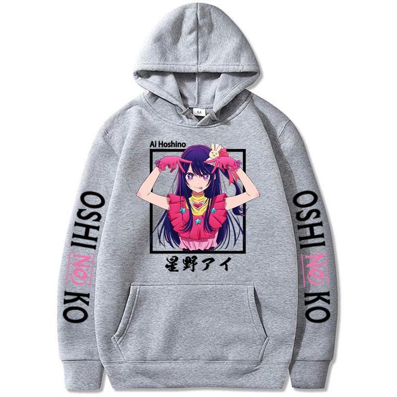 New OSHI NO KO Graphic Print Hoodie Women Men Casual Loose Hooded Sweatshirt Fashion Anime Harajuku Pullover