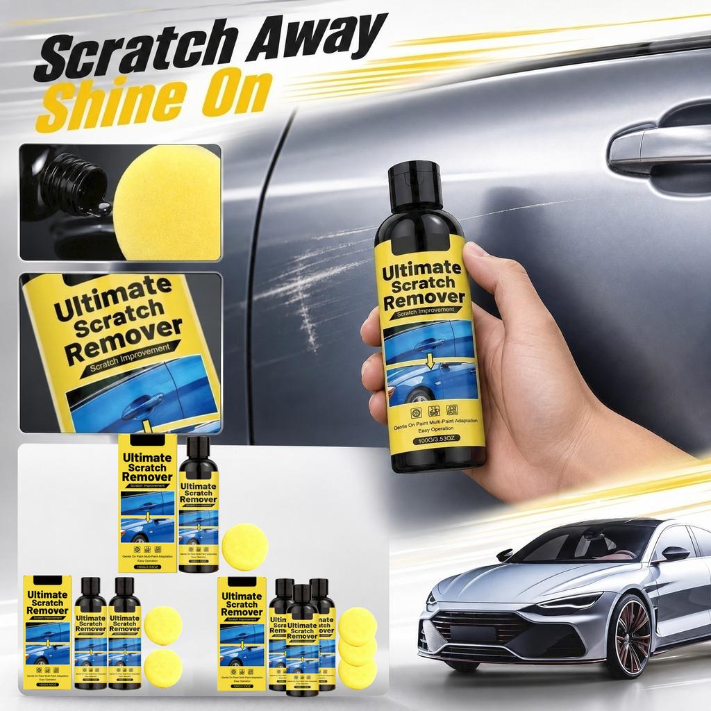 Ultimate Scratch Remover 100ml Car Scratch Repair Liquid Multi-Paint Adaptation Easy Application Scratch Improvement Solution