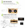 Retro Vintage Radio Super Bass FM Radio Bamboo Multimedia Speaker Classical Receiver USB With MP3 Player Remote Control