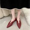 New Fashion Flats Shoes Women's Shoes Non-slip Flats Casual Pointed Toe Slip On Flat Heel Loafers Size 35-39 Zapatos Mujer