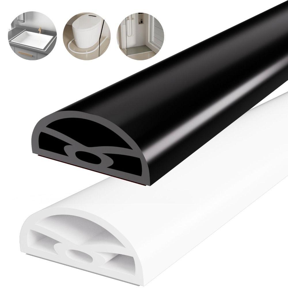 Silicone Shower Threshold Dry and Wet Separation Sink Edge Water Barrrier for Bathroom Kitchen