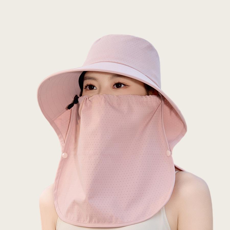 

Multifunctional Sun Hat for Women Summer Outdoor Protection, Breathable Face Cover, Unisex UV Protection, Wide-Brimmed Hat One Size