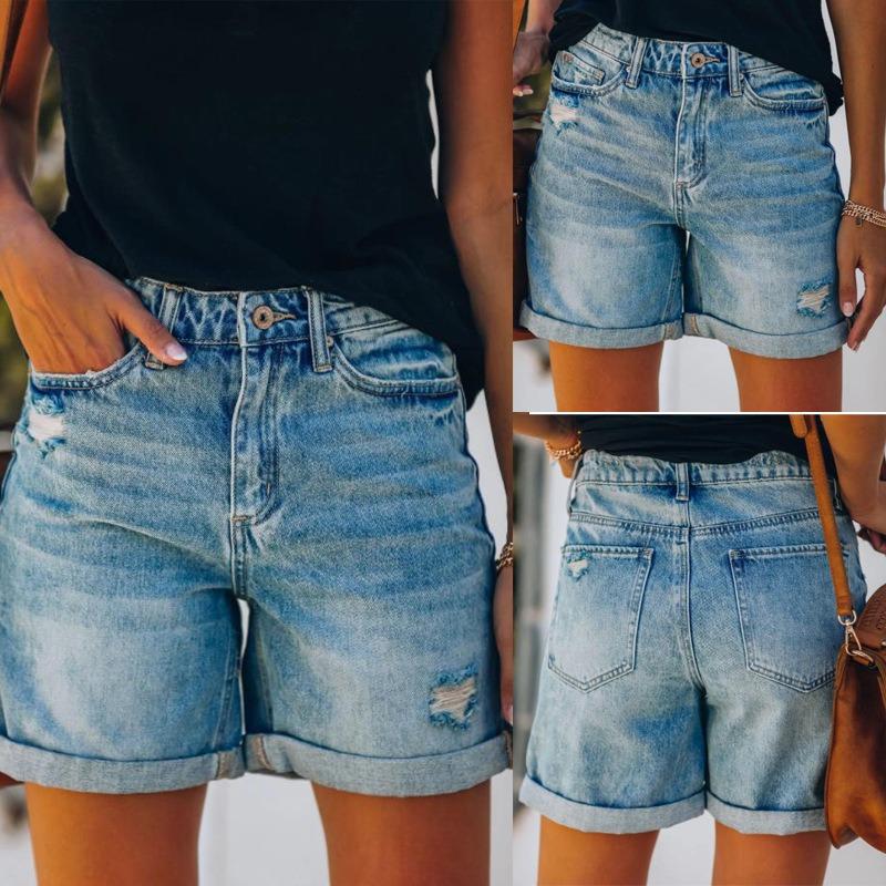 IHUASU Damenmode, lässig, einfarbig, bedruckt, Hosen und Caprihosen
