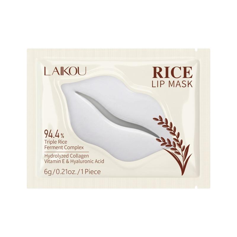 LAIKOU rice lip mask 6g hydrating and moisturizing lip care 1pcs