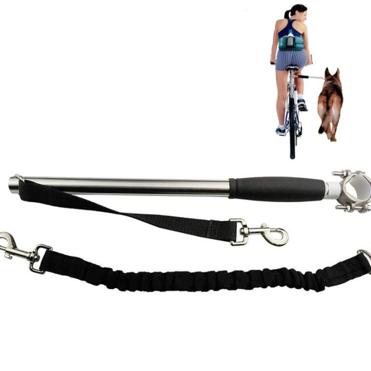 Wholesale Satin Bicycle Pet Traction Rope Leash with Quick Release Personalized Spring Retractable Dog Leash Fur Decoration чёрный